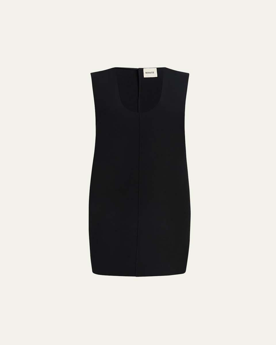 Nyona Scoop-Neck Sleeveless Mini Dress